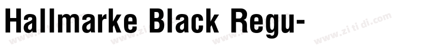 Hallmarke Black Regu字体转换